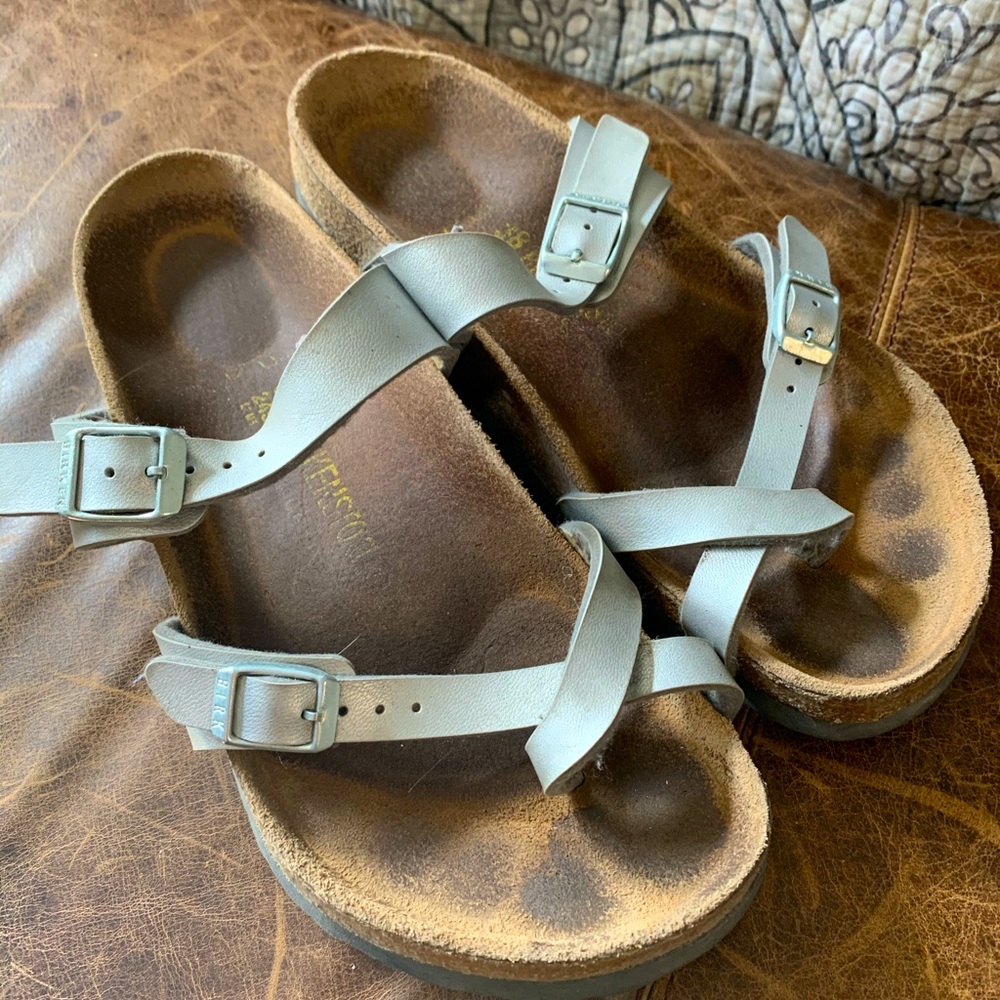Silver Birkenstock’s